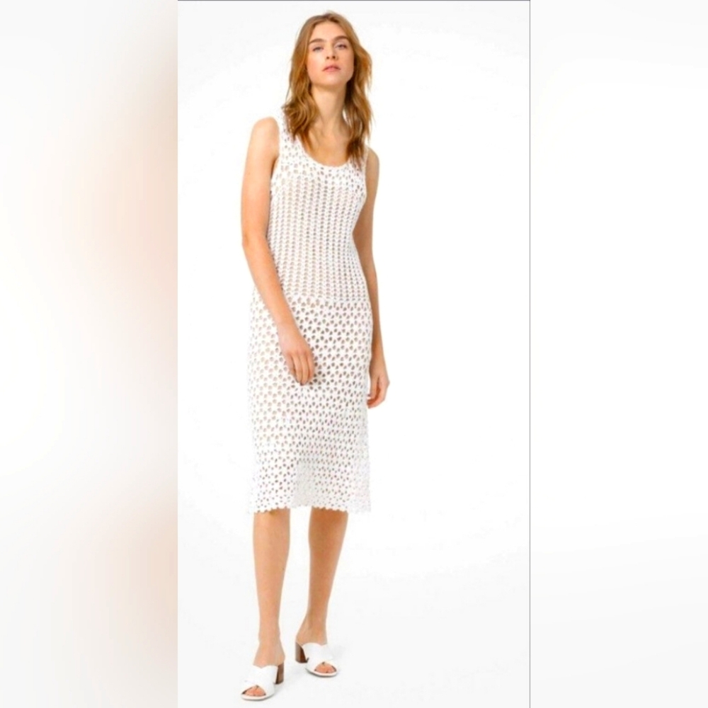 Michael Kors crochet dress boho midi raserback dress